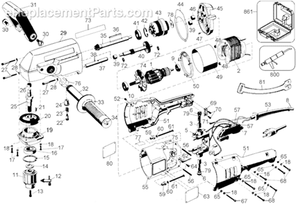 Part Location Diagram of 605040-15 DeWALT Ball Bearing